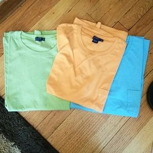 3 tees 💯% cotton
